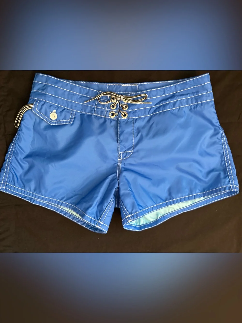 Vintage Birdwell Royal Blue Women's Boardshorts Size 2 - Picture 11 of 11